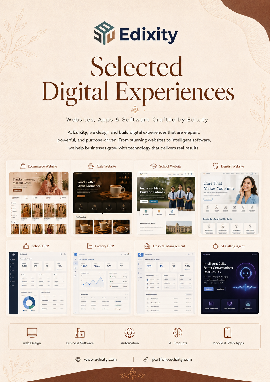 Edixity portfolio cover