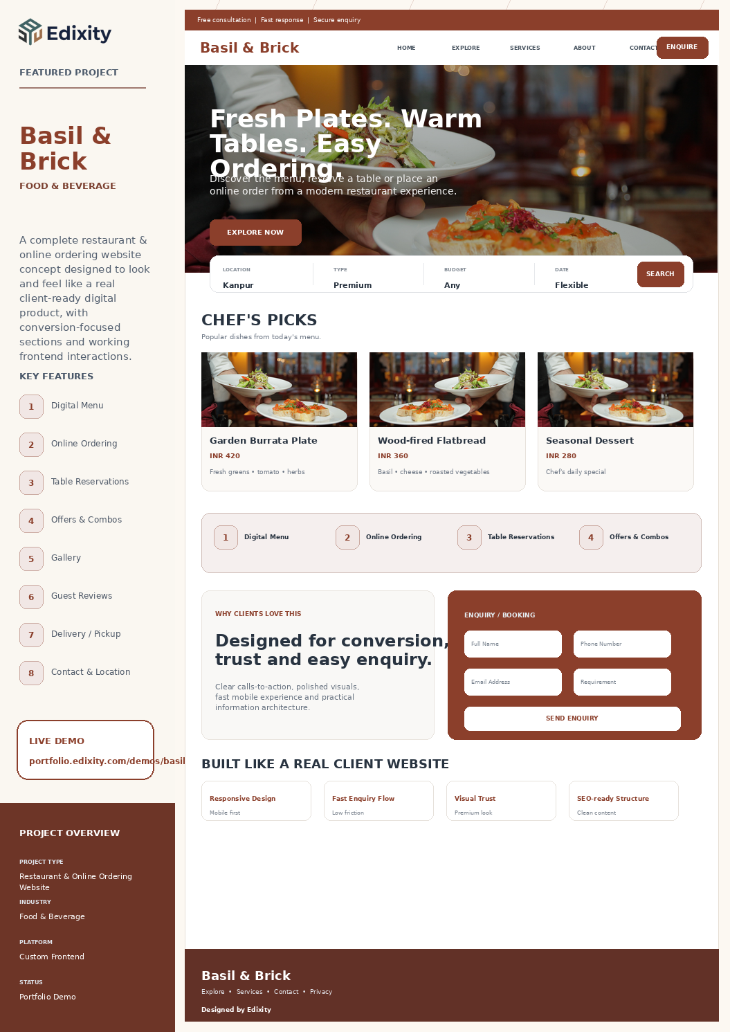 Basil & Brick